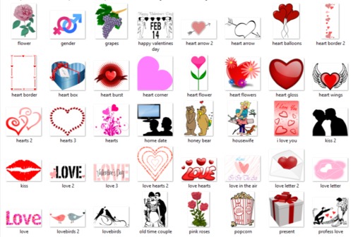Product picture 100 Copyright Free Love & Valentines Day Images